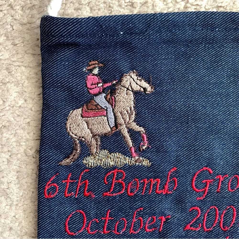 Handmade Unique Military Style Denim Mini Jewelry Bag